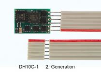 D&H DH10C (2. Generation), Mini-Lokdecoder, 1.5 A, SX1, SX2, DCC, MM, DC-analog, 6 Ausgänge, SUSI